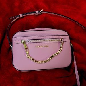 Jet set Large Saffiano Leather Crossbody Bag